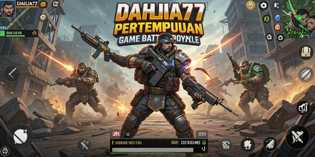 Tangkapan layar gameplay DAHLIA77 dengan aksi pertempuran intens.