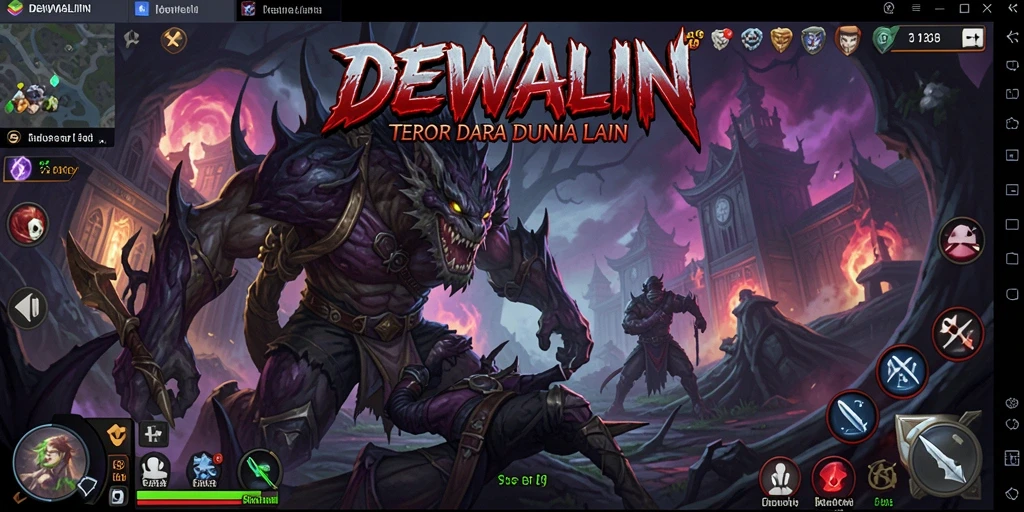 Gameplay menakutkan di DEWALIN saat karakter menjelajahi tempat angker.