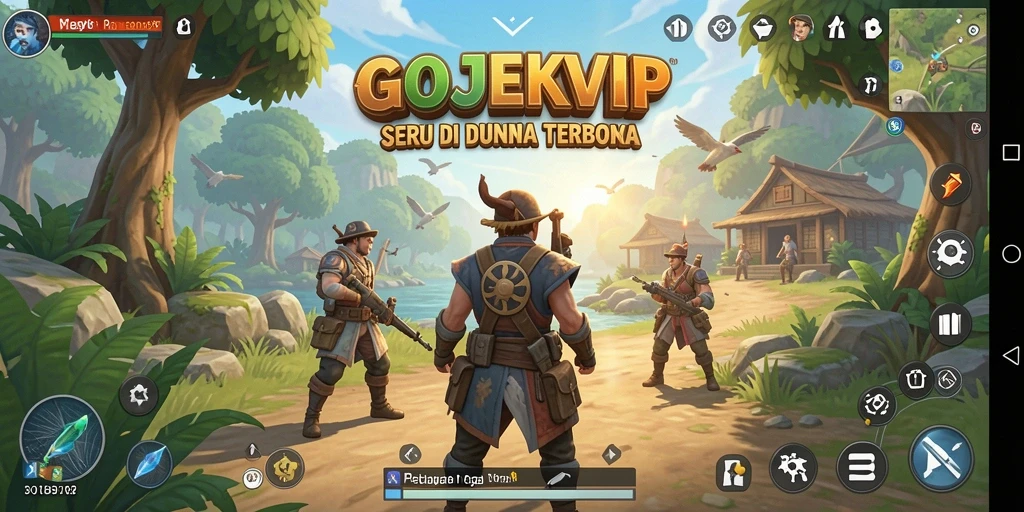Tampilan gameplay GOJEKVIP yang memukau dan penuh petualangan