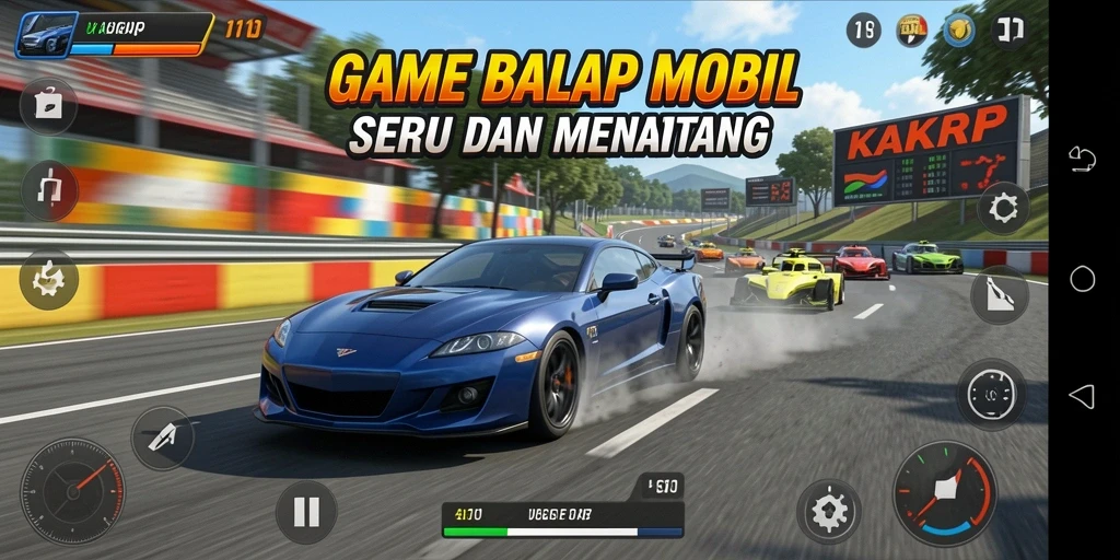Tampilan gameplay KAKRP yang mendebarkan dan penuh aksi.