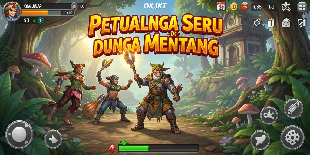 Tampilan gameplay OKJKT yang menantang dan seru.