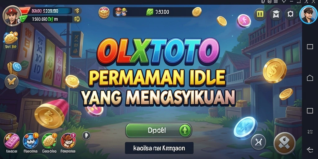 Screenshot OLXTOTO menampilkan karakter dan sumber daya yang menarik dalam gameplay Idle.