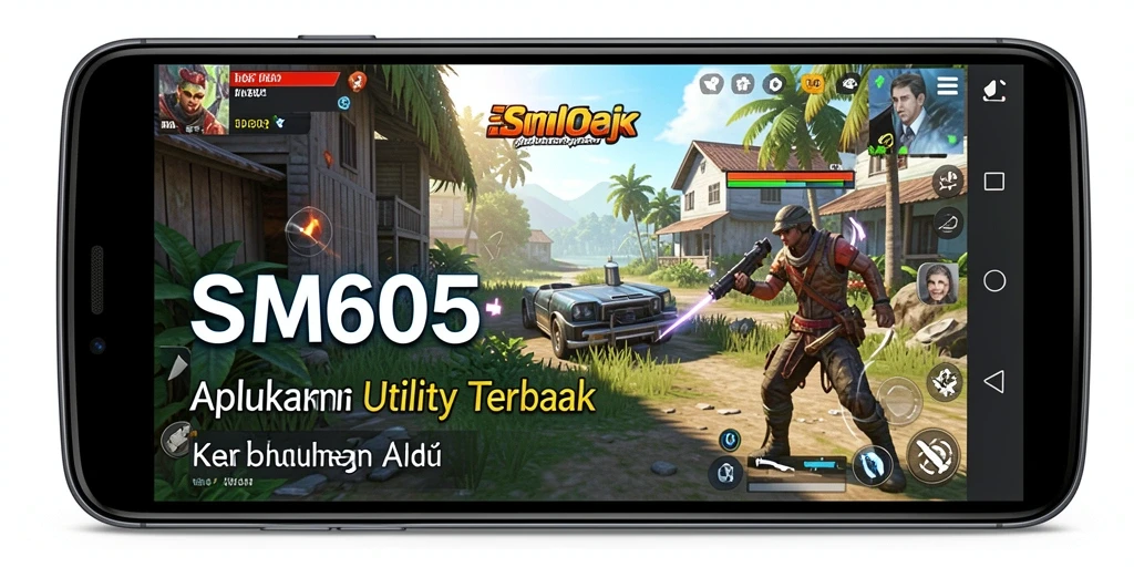 Tampilan aplikasi SM605 yang sederhana dan fungsional.