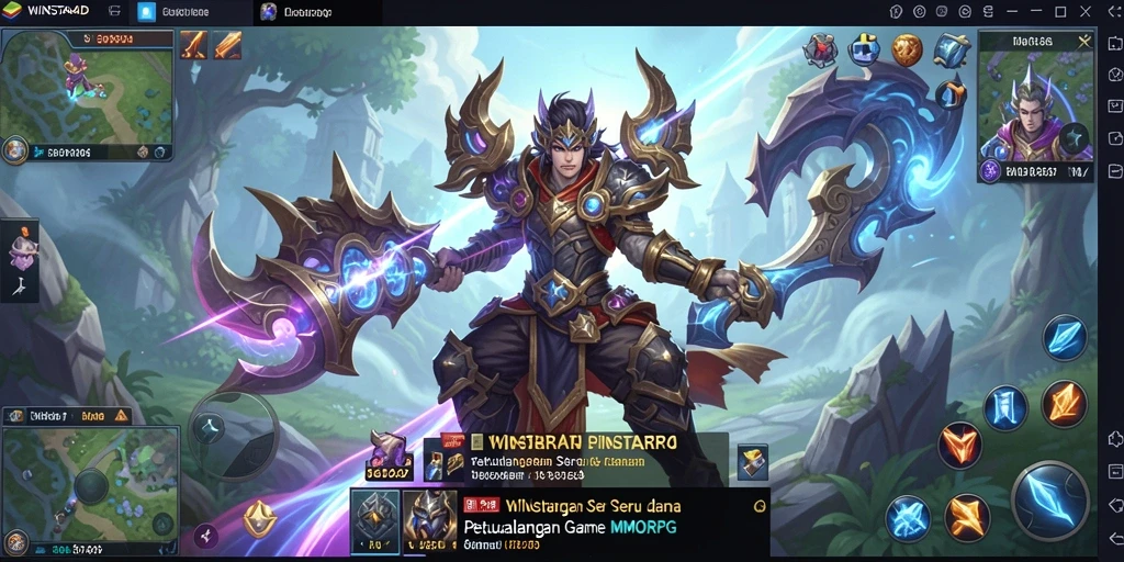 Tangkapan layar menampilkan aksi seru dalam gameplay WINSTAR4D.